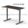 CTHT-7701 2 cadres de levage manivelle hauteur réglable tables de bureau pour étudiant